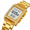 thumbnail image 3 of Fashion Mens Watches Digital Watch Stainless Steel Casual Sport Waterproof Rectangle Watches with Luminous Display luxury Women Watches, 3 of 14
