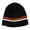 Black, variant on Warm Winter Knit Short Cuffless Ribbed Striped Skull Cap Beanie, Royal