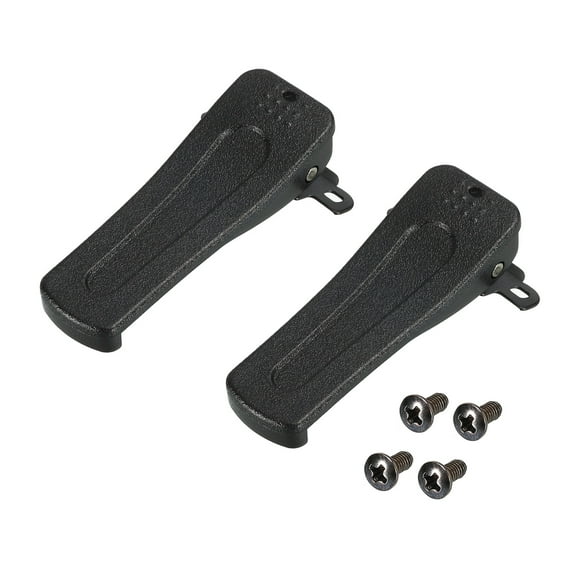 Uxcell 2 Pack Radio Belt Clip Clamp Clinch Hook Bracket for Two Way Radio H777 BF666S BF777S BF888S BF999S