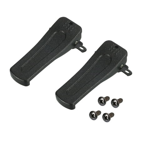 Uxcell 2 Pack Radio Belt Clip Clamp Clinch Hook Bracket for Two Way Radio H777 BF666S BF777S BF888S BF999S