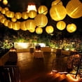 thumbnail image 4 of Guirnalda de luces LED solares con 20 bolas LED, 5 m de longitud, múltiples modos de iluminación para casa y jardín (blanco cálido), 4 of 5