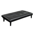 thumbnail image 3 of Kingfisher Lane Faux Leather Sleeper Sofa in Black, 3 of 4