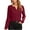 Wine, variant on Cavosen Womens Long Sleeve Tops Pullover Satin Tops V Neck Solid Soft Blouse Elegant Vacation Shirts Comfort Stylish Casual T-Shirts Athletic Resort Tees Summer Clothes Black L