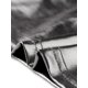 thumbnail image 5 of INSPIRE CHIC Top Corto Metálico para Mujeres con Cuello Cuadrado y Manga Corta Brillante L Gris Oscuro, 5 of 6