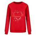 thumbnail image 5 of Uootdi Womens Valentine Sweatshirt Love Heart Print Crewneck Pullover Tops Casual Cute Valentines Long Sleeve Sweatshirt Outfit Gift, 5 of 7