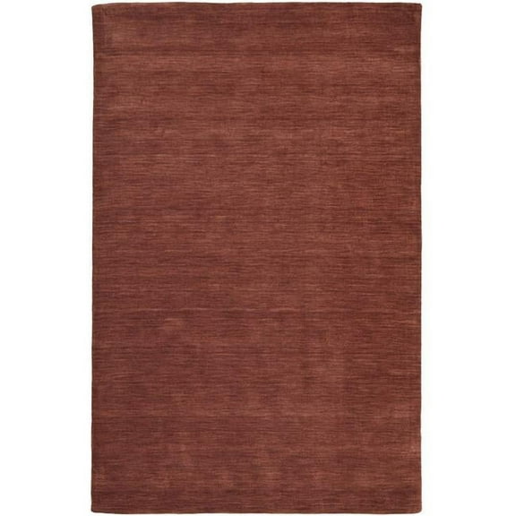 HomeRoots 511076 8 x 11 ft. Orange & Red Wool Hand Woven Stain Resistant Rectangle Area Rug