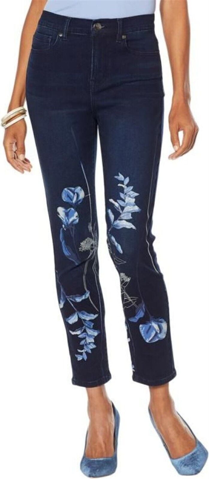 dg2 virtual stretch cropped jeans