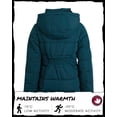 thumbnail image 6 of Canada Weather Gear Girls Winter Coat Stadium Length Quilted Puffer Parka Insulated Outerwear, 6 of 7