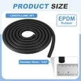thumbnail image 2 of Uxcell 8Ft Black Foam Backer Rod, 16mm(5/8") Diameter EPDM Rubber Weather Seal Strip Concrete Expansion Joint Filler for Sealing Gaps Joints Crack Filling DIY Gasket, 2 of 6