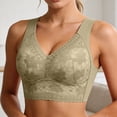 thumbnail image 3 of Minimizer Bras for Women Lightweight Full Coverage Floral Lace Racerback Push Up Bra, 3 of 5