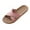 Pink, variant on JeashCHAT Women's Summer Beach Shoes Indoor Home Slippers Fashion Casual Slip On Flat Slides (Pink)