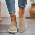 thumbnail image 6 of ibiyuan Wide Toe Box Sneakers Women Closures Arch Support Women's Walking Shoes Mesh Knitted Walking Anti-Skid Women's Fashion Sneakers Breathable Hands Free Mary Jane Shoes Sock Shoe, 6 of 7