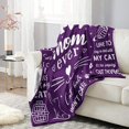 thumbnail image 4 of Cat Mom Blanket 60"x50", Cat Lover Gifts for Women, Cat Gifts for Cat Lovers, Cat Mom Gifts for Women Birthday, Best Cat Mom Ever Blankets, Christmas Mothers Day Cat Gifts for Cat Mom, 4 of 5