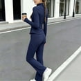 thumbnail image 6 of FAIWAD Girls Yoga Sets 2 Piece Outfits Long Sleeve Zip up Jacket and Leggings Athletic Gym Set, 6 of 8