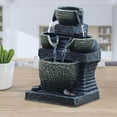 thumbnail image 1 of ziyahi LED Light Water Feature Fountain Home Office lights tabletop Decor Christmas Present Statues, 1 of 9