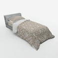 thumbnail image 3 of Ambesonne Floral Bedding Set 4 Pcs, Abstract Pattern Leaves, Queen, Tan Cream, 3 of 3