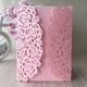 thumbnail image 4 of Tarjeta de invitación cortada con láser de 50 piezas, patrón de rosa, tarjetas de felicitación de boda, tarjeta de regalo con sobre para decoración de fiesta de cumpleaños, 4 of 4