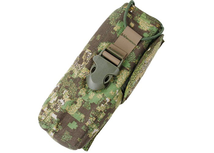 Woodland Camouflage Tactical Molle Radio Walkie Talkie Pouch Carrier New 