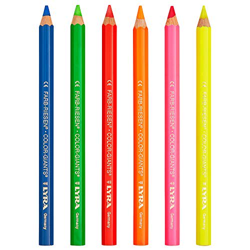 Lyra Crayons de Couleur, Couleurs Assorties, 6 Unités (L3941063)