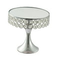 thumbnail image 3 of Soporte para pastel de bodas Soporte para pastel Centro de mesa plateado para 20 cm de diámetro Yuyangstore Pastel de bodas, 3 of 8