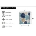 thumbnail image 3 of ArtBones Navy Blue Shower Curtain 72x72inch Blue Dahlia Flower Shower Curtain Bathroom Decor, Polyester Fabric Bath Curtain, 3 of 6