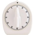 thumbnail image 5 of 60-Minute Wind-Up Timer, Visual Mechanical Timer With Loud Alarm, Manual Countdown Timer, Suitable For Classrooms, Homes, Study, And Cooking (White, 3.15 Inches), 5 of 6