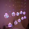thumbnail image 1 of SDNall LED Curtain String Lights Christmas Ball Christmas Tree Decoration For Home New Years Gifts, 1 of 9