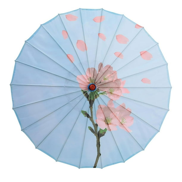 Paraguas de papel chino engrasado, paraguas decorativo para fotografía y disfraces. Estilo C