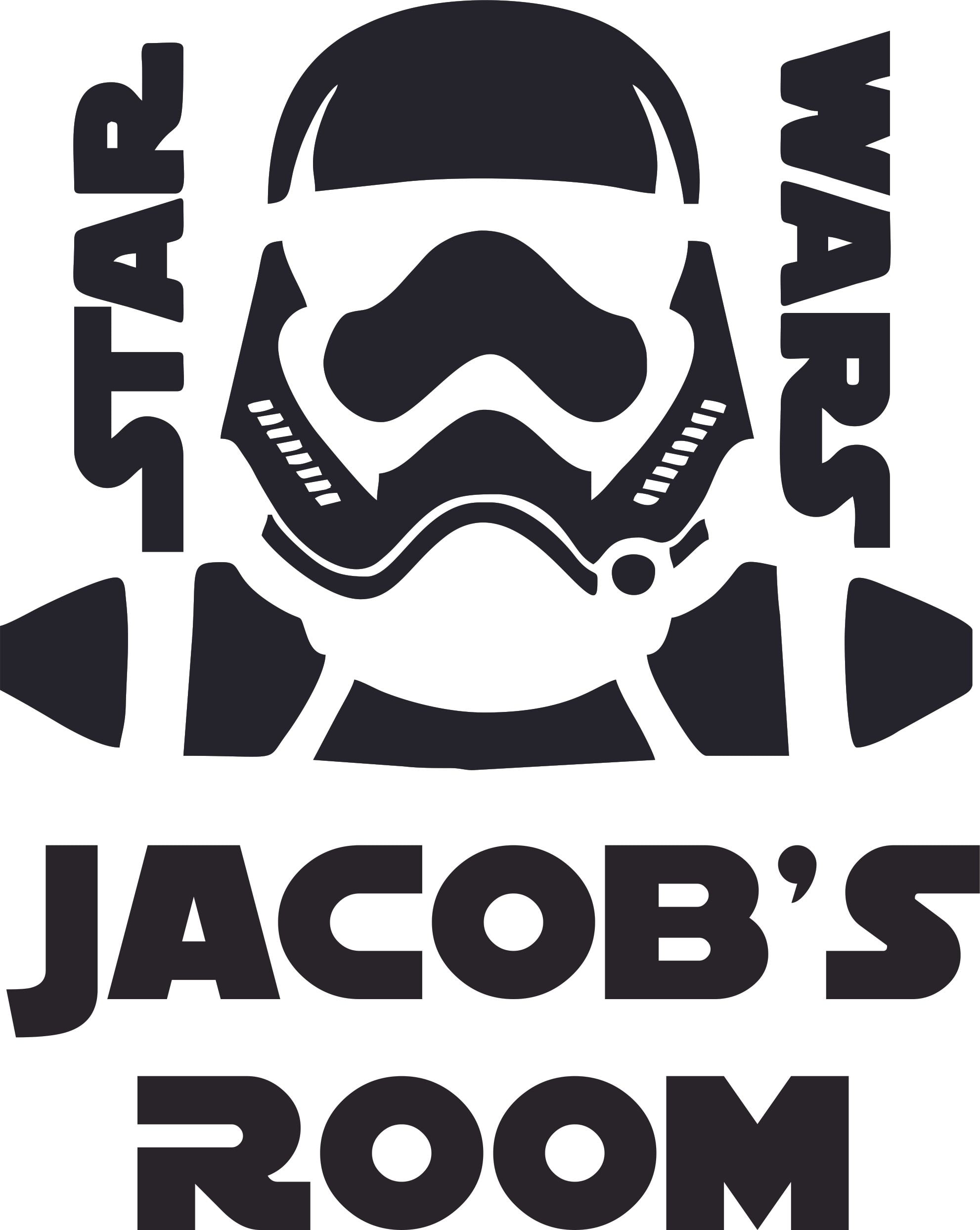 Star Wars 8pc STORMTROOPERS HELMET WALL DECALS Sticker Storm Trooper Decor 