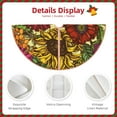thumbnail image 5 of Balery Sunflower Printed Christmas Tree Skirt , Merry Christmas Party Christmas Tree Decoration,Adjustable Tree Skirt-36", 5 of 8