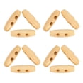 thumbnail image 3 of Coat Toggle Button, Wooden Buttons 50pcs/Lot Natural Wood Ox Horn Button Sewing Accessory Coat Toggle Buttons  For Jackets Coats, 3 of 8