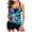 Sky Blue, variant on Pisexur Womens Plus Size Tankini 2024 Floral Printed Modest Swimsuits With Boyshorts Tummy Control Swimwear Tankini Bathing Suit Tops with Shorts S-5XL