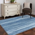 thumbnail image 3 of Blue Area Rugs 4'x6', Washable Small Throw Rugs for Office Bathroom, Vintage Modern Abstract Art Ombre Indoor Outdoor Rug Non-Slip Low Pile Carpet Runner Reversible Floor Mats, 3 of 8