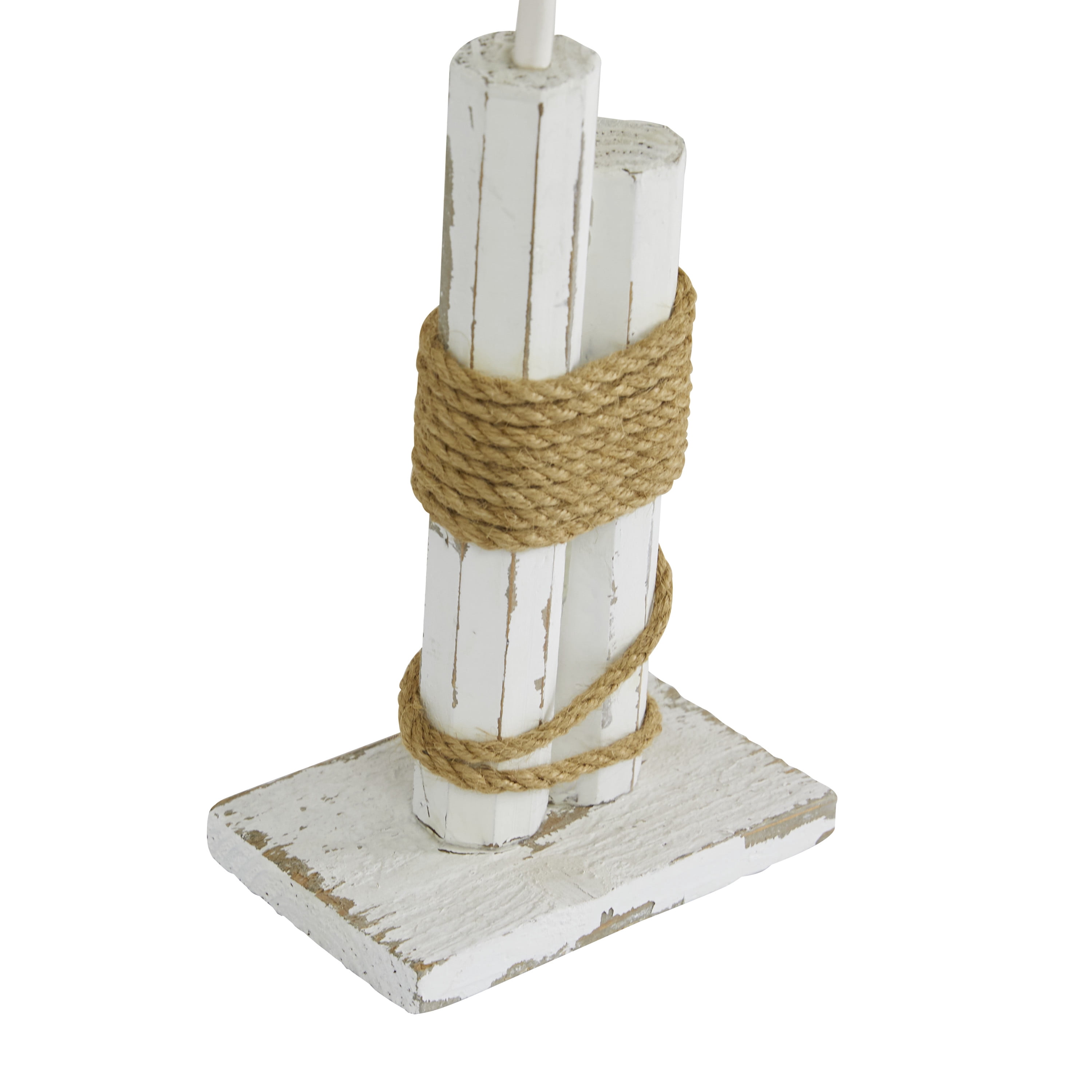 12" x 21" White Wood Bird Sculpture, by DecMode