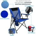thumbnail image 6 of Kijaro Kawachi Dual Lock Portable Camping Chair for Outdoor, Strong Polyester, Purple, 6 of 13