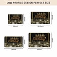thumbnail image 5 of Happy Birthday Door Mat Indoor Outdoor, Luxurious Black Golden Cake Fireworks Non Slip Welcome Mat with Rubber Backing, Absorbent Fabric Front Door Mats Entryway Rug for Home Patio Entrance 24"x36", 5 of 9
