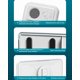 thumbnail image 3 of Herunwer Waterproof Phone Case,480 Rotation Wall Phone Mount Stand,Screen Touch Shower Phones Case Mount Speakers,Cover Mounts Stand Wireless Bluetooth, 3 of 6