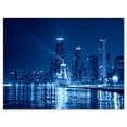 thumbnail image 2 of Design Art - Nuit Skyline de Chicago Bleue, 2 of 3