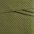 thumbnail image 2 of Cannon Percale 200 Thread Count Solid 100% Cotton Quilt Set Olive Green Cotton 2-Piece Twin Quilt Set, solid color themed, for Men and Women, OEKO-TEX Certified Confidence, 2 of 6