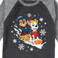 thumbnail image 3 of Paw Patrol - Chase Marshall Sledding - Toddler And Youth Raglan Graphic T-Shirt, 3 of 7