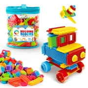 teytoy My First Baby Building Toys,Building Blocks for Toddlers Kids Ages 4-8, 150PCS Building Blocks Stem Educational Preschool Toys, Bristle Shape 3D Building Blocks Toy for Boys Girls