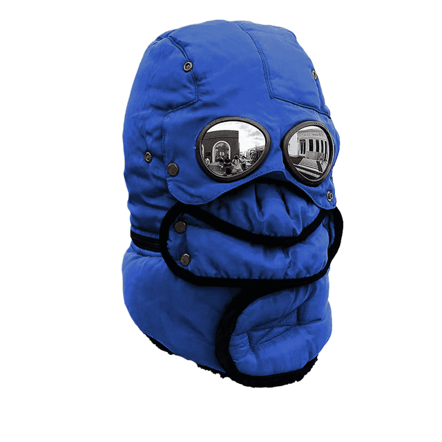 Winter Warm Thickened Glasses Lei Feng Hat for Cycling Windproof Winter Outdoor Ear Coverage Face