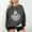 Gray#1, variant on Black*Friday Discounted Items under $5 GaThRRgYP Womens Sweatshirt Fall Plus Size,Fashion Women's Printed Casual Long Sleeve Ladies Loose Hoodless Sweatshirts Blouse Gray S