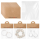 thumbnail image 2 of 100 Tarjetas de Exhibición de Aretes con Bolsas, Soporte de Cartón Kraft para Collares y Joyas, Tarjeta para Joyas con 100 Bolsas Autosellantes, 2 of 5