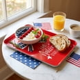 thumbnail image 4 of Cook with Color Melamine Serving Tray, Lightweight Plastic Tray for Serving Food and Drinks, One Nation Under God, 4 of 5