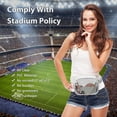 thumbnail image 5 of Tinyat Crossbody Bags for Women Clear Women Fanny Pack Belt Bag Stadium Approved Waterproof Waist Bags PVC Purse, 5 of 7