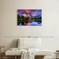 thumbnail image 2 of Elephant Stock Grand Teton Daylight Wall Art - Horizontal Canvas Wall Art - Living Room Wall Decor - Nature Canvas - Blue And Pink Decor - 30" x 20", 2 of 8