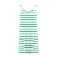 thumbnail image 4 of Cute Dresses for Teen Girls with Pockets 2025 5-14 Years Kids Cute Stripe Printed Spaghetti Strap Pullover Beach Mini Sun Dress, 4 of 5