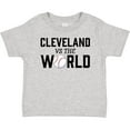 thumbnail image 3 of Inktastic Cleveland Vs. the World with Baseball Boys or Girls Baby T-Shirt, 3 of 5