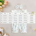 thumbnail image 3 of Mnyotv Summer Clothes for Infants Short Sleeve Romper with Headbands Baby Girl Outfits Size 3-6 Months, 3 of 4